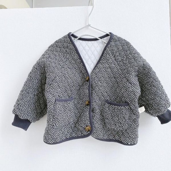 

jackets autumn and winter baby coat cotton-padded jacket cotton., Blue;gray