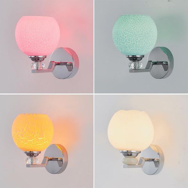 

wall lamp bedroom light colorful rion glass nordic led modern lights for home living room decor wanddecoratie