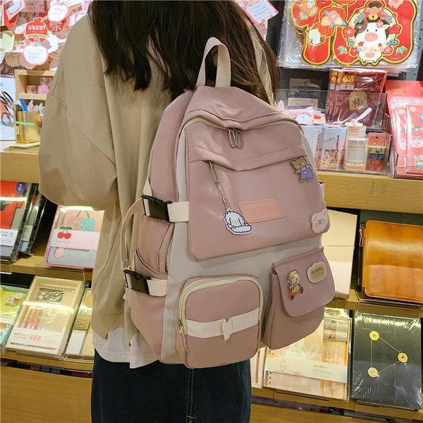 

school bags sweet cute for teenage girls backpack women student schoolbag 2021