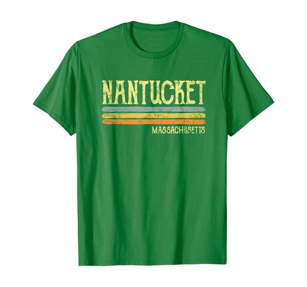 

vintage nantucket massachusetts t-shirt love gift souvenir, White;black