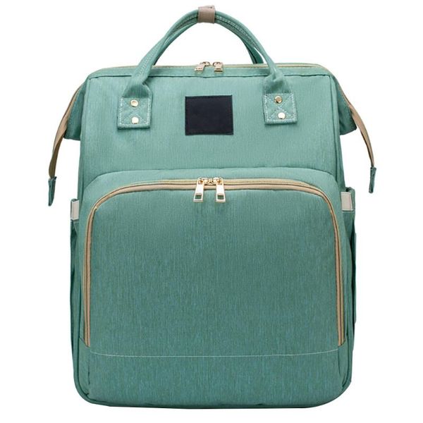 

diaper bags large capacity mommy bag baby care multifunctional folding bed backpack portable mother waterproof back zipper pocket