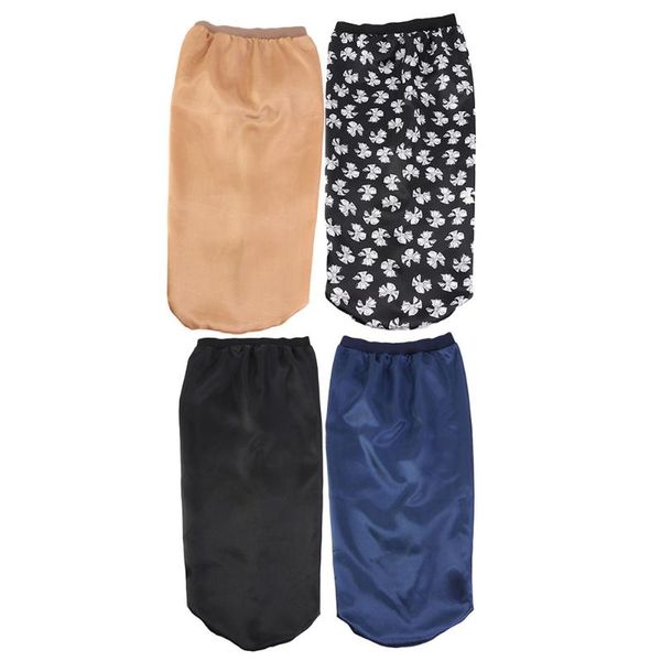 

shower caps 4pcs fashion long hair care hat wide brim high elastic satin nightcap