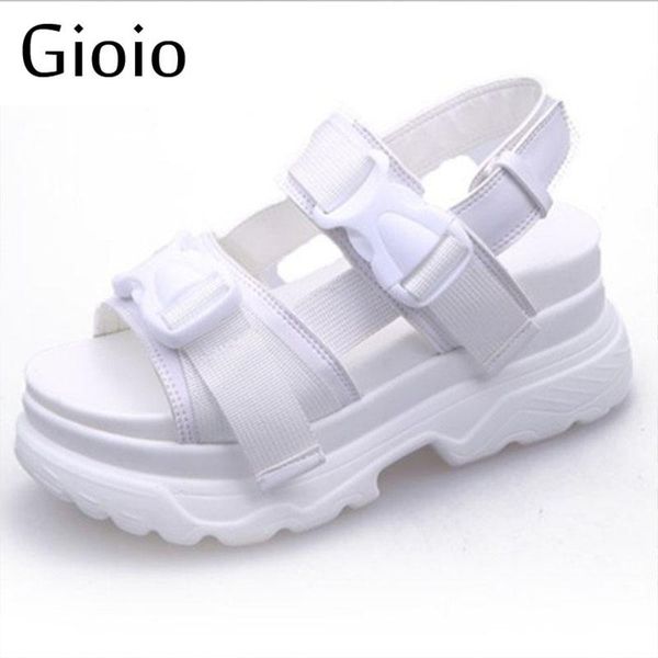 

dress shoes sandals muffin bottom 2021 symphony chunky super high heel roman women's increase summer beach sandalias mujer, Black