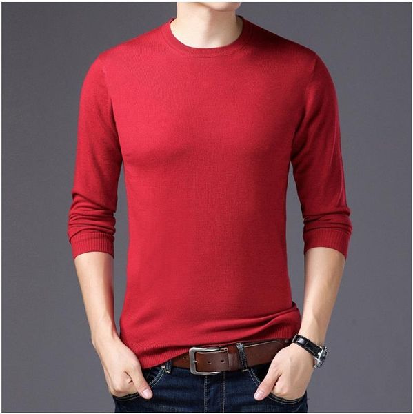

men's sweaters 2021 autumn winter o-neck long sleeve sweater men's clothing slim warm knitted zde1061, White;black