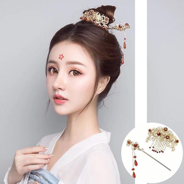

hair clips & barrettes slide hairpin knot stick vintage metal barrette chinese style hairpins accessories for women girls tiaras, Golden;silver