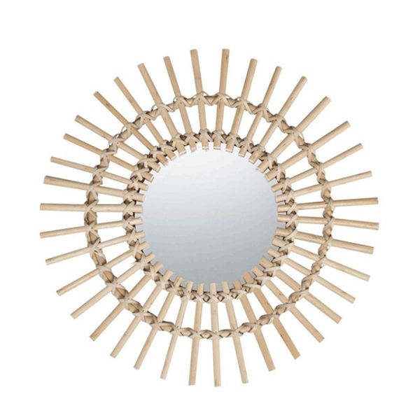 

mirrors rattan innovative art decor round makeup mirror dressing wall hanging
