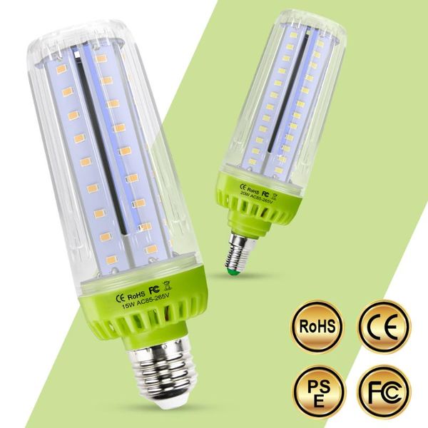 

bulbs led corn bulb e27 lamp 220v candle light 5736smd 110v lampada e14 10w 15w 20w smart ic no flicker lighting