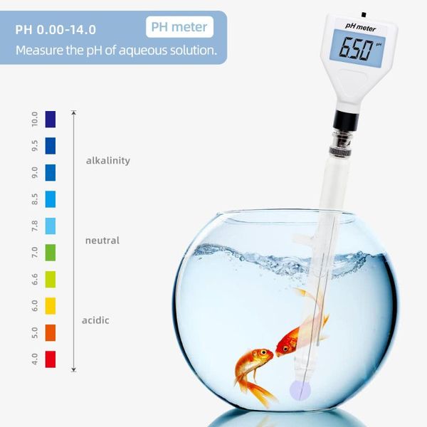 

multipurpose ph meter digital acidity ph-98212 tester soil with white backlight for cheese meat 40% meters