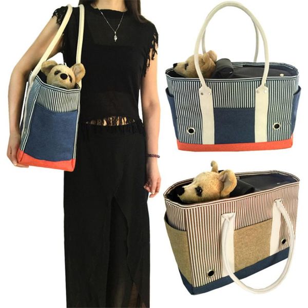 

dog car seat covers pet backpacks dogs outdoor fashion stripes shoulder bags collapsible handbags