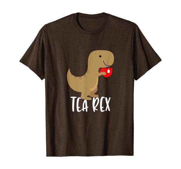 

tea rex t-shirt tshirt funny cute tyrannosaurus dino tee, White;black