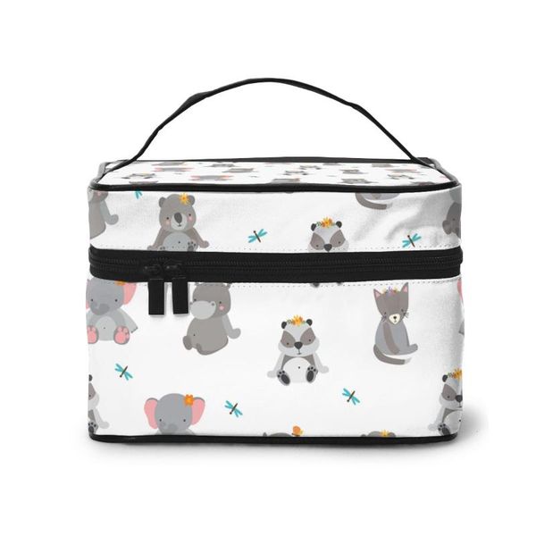 

cosmetic bags & cases women's travel organization beauty make up storage lady wash cute animals handbag pouch