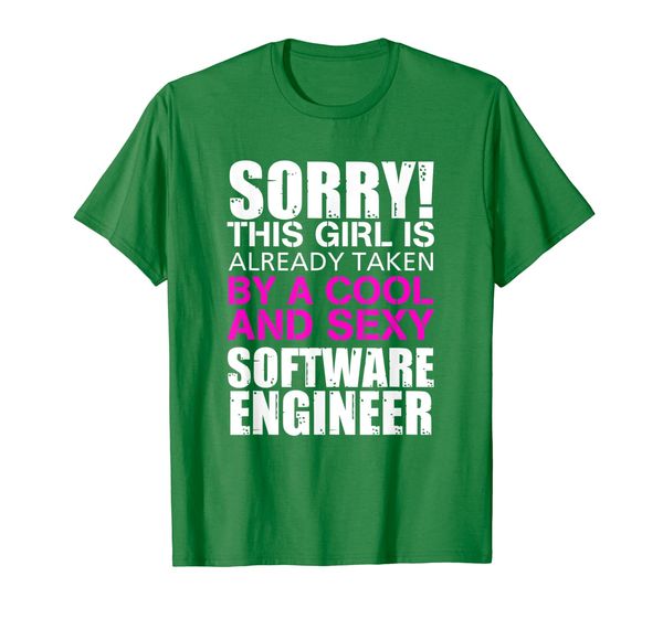 

sorry this girl is taken by cool and engineer t-shirt, White;black