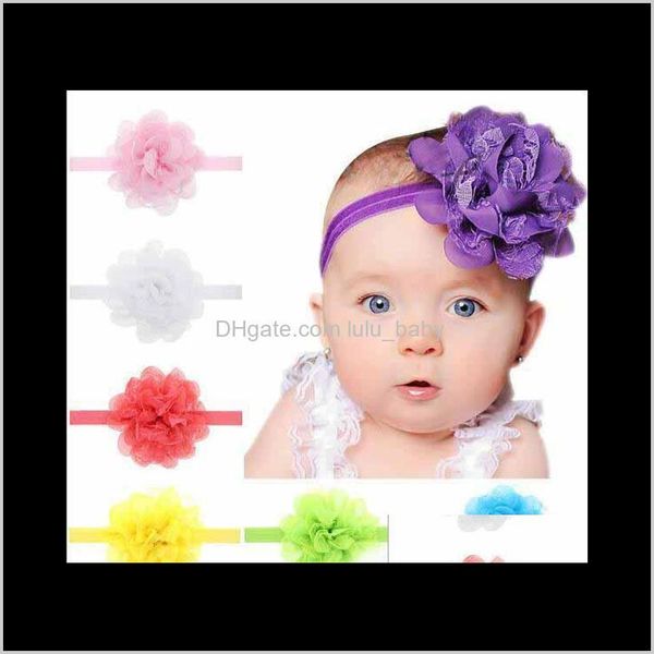 

13-color christmas baby girl chiffon lace flower headband design children headwear kids baby christmas day hair accessory vg8ei vsvk5
