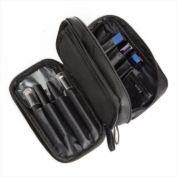 

double layer cosmetic waterproof brushes bag lipstick toiletry travel organizer makeup cases pouch beauty accessories supplies