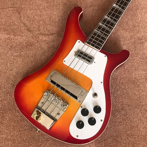 

ricken 4003-4 strings bass guitar,cherry red