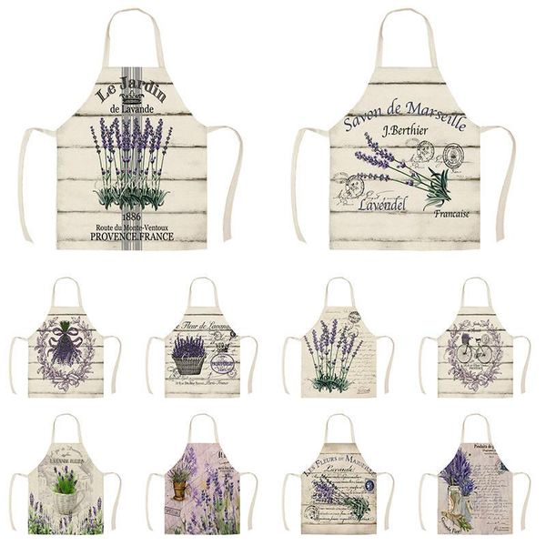 

aprons lavender pattern baking accessories kitchen apron for women child