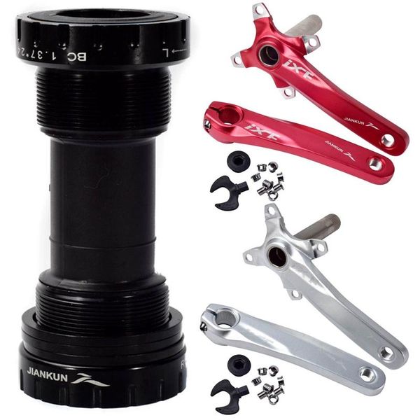 

bike heelesheeles 1set mtb crankset saluminium z dolnymi akcesoriami korbowymi rowerowymi