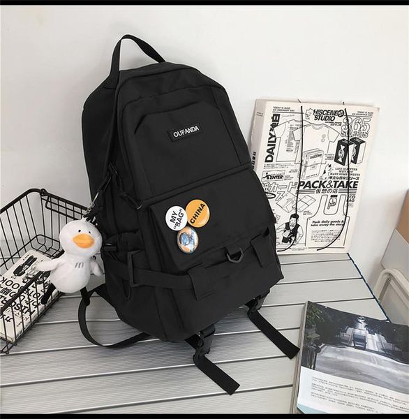 

backpack 4095 fashion travel men's simple college student school bag