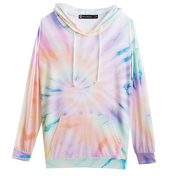 

women's hoodies & sweatshirts womens fashion hoodie the autumn winter hooded tie-dye blouse casual loose brand, Black