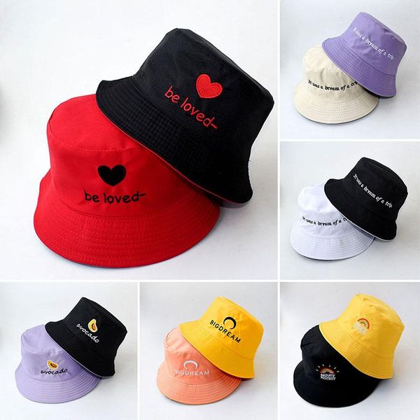 

outdoor hats double-sided fisherman hat female wild sun summer sunscreen cover face ladies short brim s8c5110, Black;white
