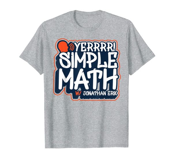 

the original yerrrr simple math jonathon erik t-shirt, White;black