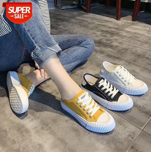 

little white shoes female biscuit street style student canvas #jn5z, Black