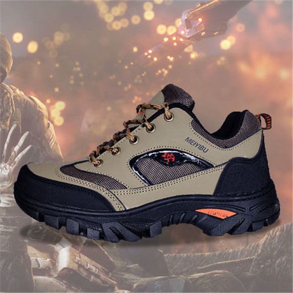 

2021 special men safety steel toe work sports shoes side of sliding f14 plane red gray black training boot 36~45