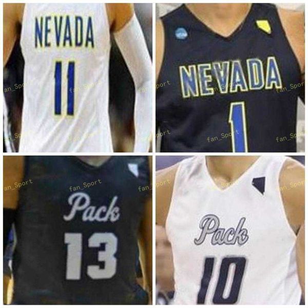 

ncaa college nevada wolf pack basketball jersey 15 trey porter 20 david cunningham 21 brown 22 johnson 23 jalen townsell custom stitched, Black