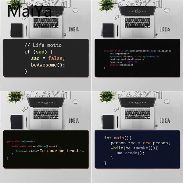 

mouse pads & wrist rests maiya program code lapcomputer mousepad large pad keyboards mat