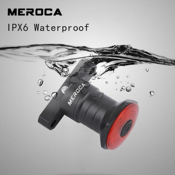 

bike lights 6 models meroca cycling light wr15 usb tail intelligent sensor auto/manual mode switch warning cob led