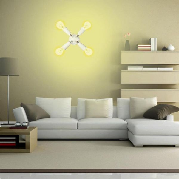

lamp holders & bases adjustable e27 splitter 3/4/5 heads base adapter bulb holder socket fireproof environment-friendly material easy to use