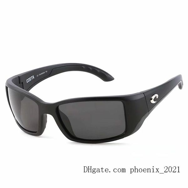 

classic costa sunglasses for men luxury designers sun glasses uv400 high-quality polarized pc lens 580p color coated tr-90 frame - model bla, White;black