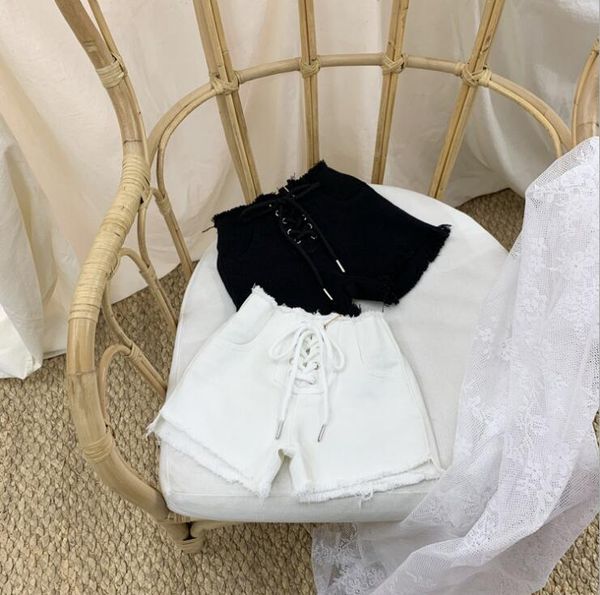 

wholesale girls denim shorts summer fashion 3-9t b145, Black