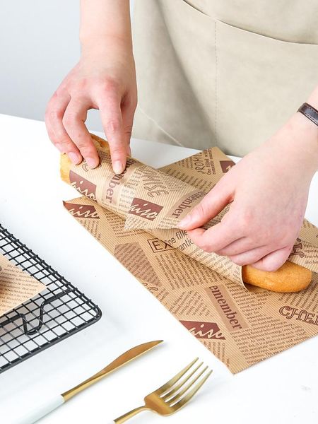 

gift wrap sandwich wrapping paper can be microwave heated cut baked bread food rice balls burger greaseproof