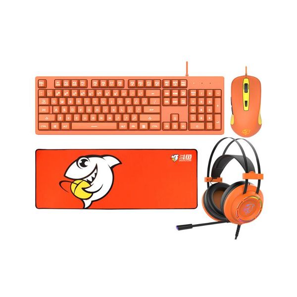 

keyboard mouse combos 4 in 1 earphones mousepad 104 keys wired usb keyboad 5000dpi mice earphone microphone pad for gamer