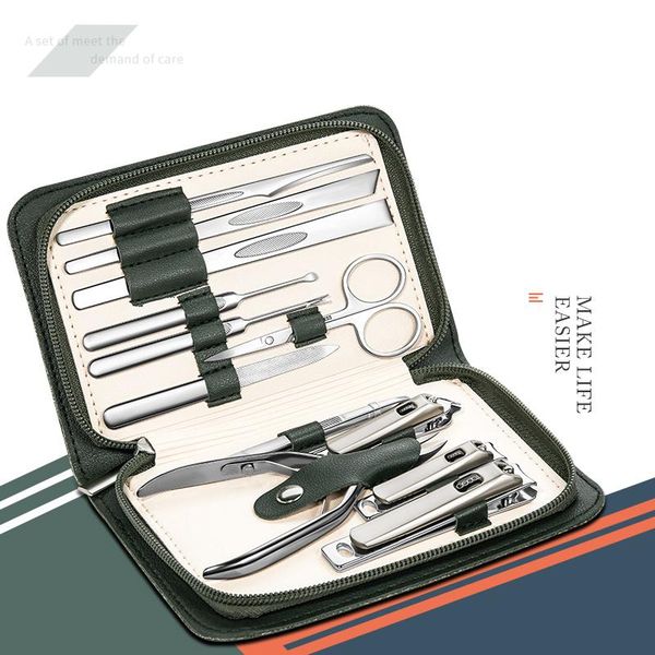 

upgraded 12-piece set a combination of sharp and durable zinc alloy nail clippers, specializing in cutting nails the flesh art kits