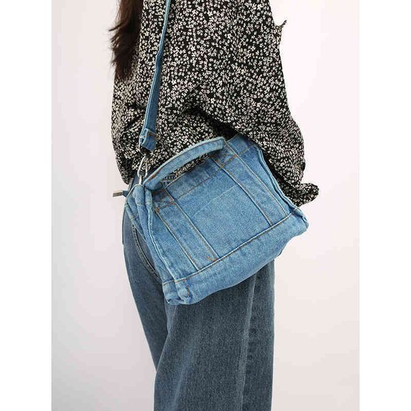 

luxury designer jeans denim chain crossbody for 2021 women's hand shoulder bags messenger female c0508