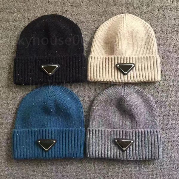 

fashion personalized warm men and women color dot hat breathable close fitting autumn and winter multicolor optional, Blue;gray