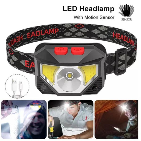 

floodlights led headlight motion sensor light usb rechargeable emergency