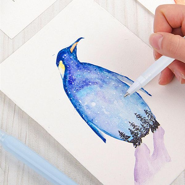 

gel pens 3pcs premium white pen set fine tip sketching for artists black papers drawing design illustration art supplies