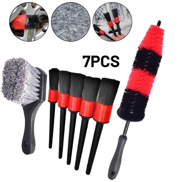 

car sponge 7x wheel tire brush wash kit automobile washing cleaning tool