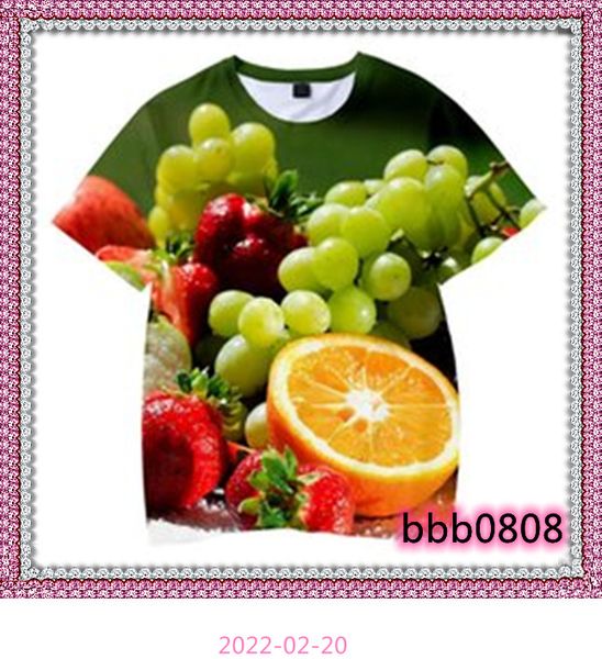 

summer casual 3d t shirts men fruit print cool short sleeved tshirt mens shorts streetwear homme hip hop, White;black