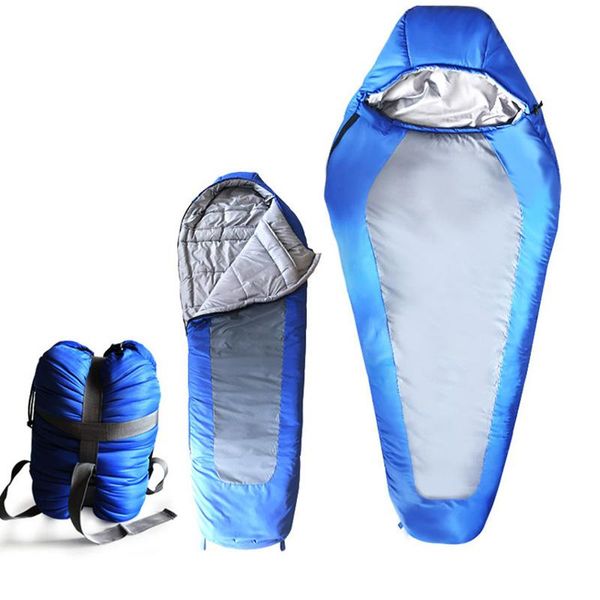 

outdoor camping ultra-light sleeping bag nylon silk cotton suitable for three seasons bags