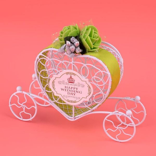 

gift wrap candy box hollow carriage designed storage holder favour packing