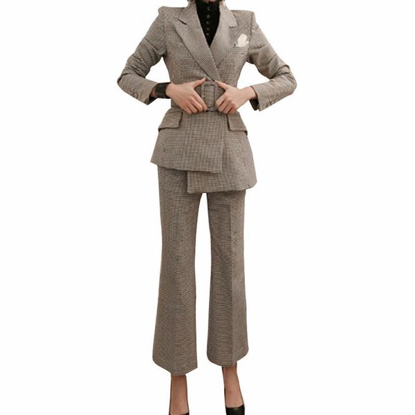 

arrival women temperament fashion slim suit work style pant comfortable trend cute wild classical lady suits 210525, White