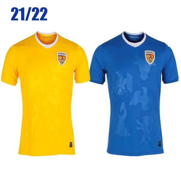 

2021/2022 romania soccer home away countries maillot foot shirts uniform camisetas de fÃºtbol men's casual, White;black