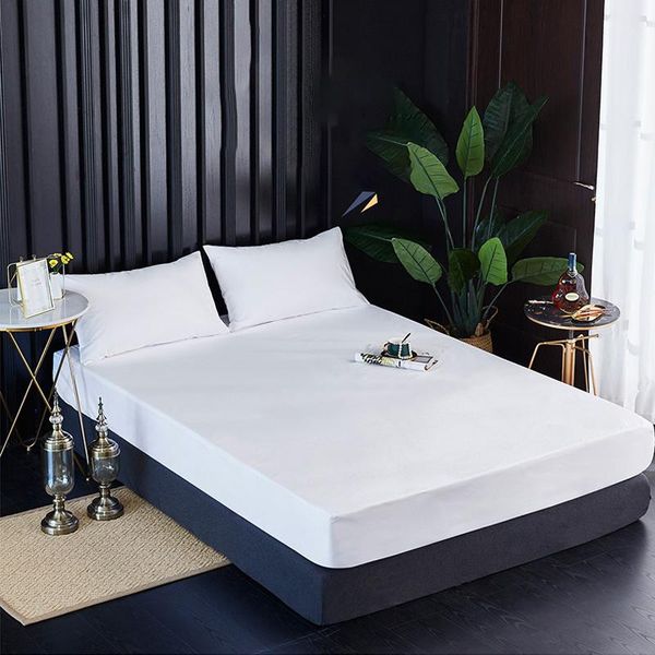 

sheets & sets fitted sheet 100%cotton bed single twin double queen king size with elastic bottom