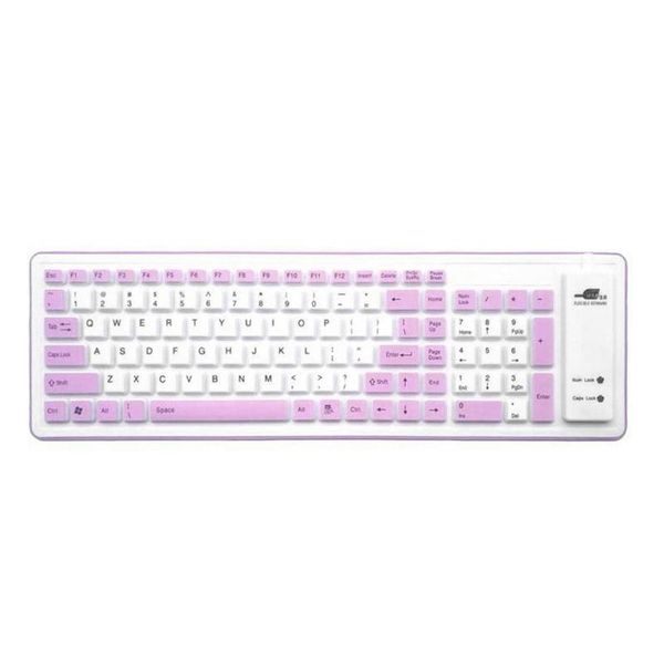 

foldable silicone keyboard usb wired silicon flexible soft for lapkeyboards