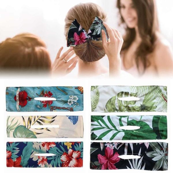 

hair bun maker deft puller bow tie hairstyle tool, Brown