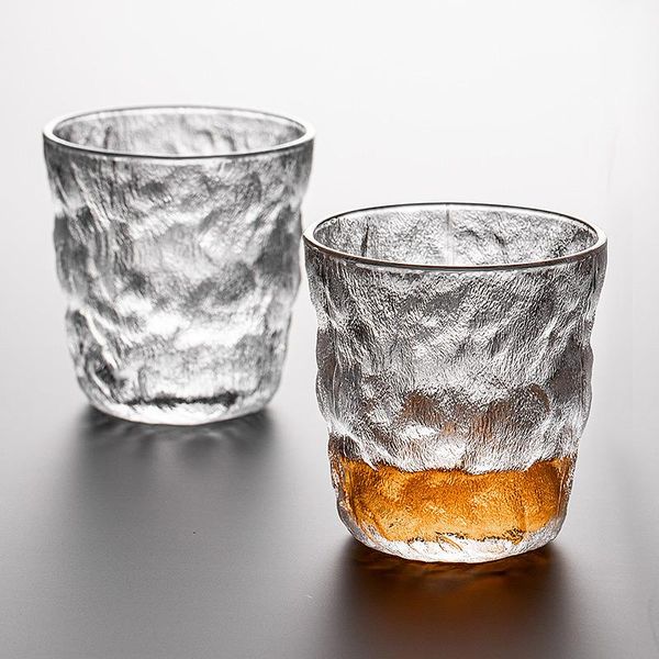 

wine glasses japanese style glacier pattern transparent water cup glass milk drink gift girlfriend beer mug